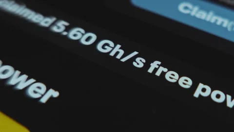 Mining with 200 Giga Hash per second power Stock Footage 302791557