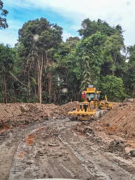Mining activities Stockfoto's