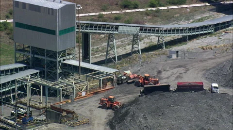 Mining aerial Stock Footage 65434324