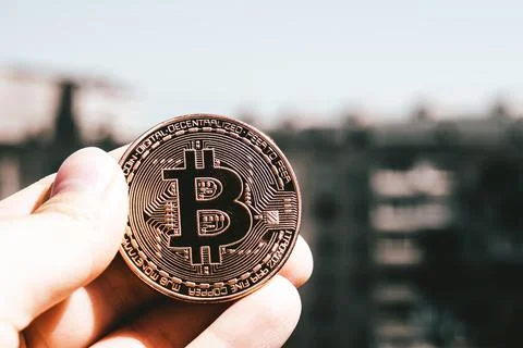 Mining and cryptocurrency. Our new life Stock Photos