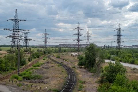 Mining and metallurgical complex of ArcelorMittal Kryvyi Rih. Foto stock