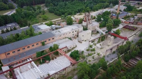Mining and processing plant, aerial shooting Stock Footage 95458139