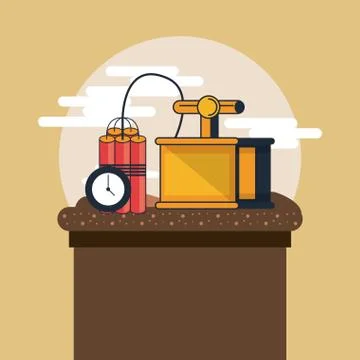 Mining and tools Stock Illustration