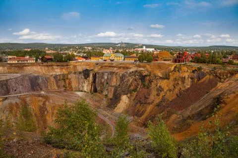 Mining Area of the Great Copper Mountain in Falun, Sweden - UNESCO World Stock Photos