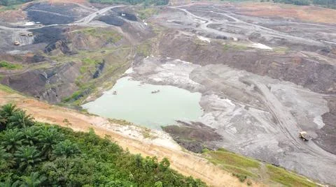 Mining area pool Stock Photos