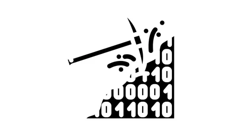 Mining big data glyph icon animation Stock Footage 326736023