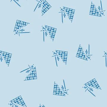 Mining big data glyph vector seamless pattern Stock Illustration