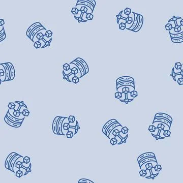 Mining big data line seamless pattern Stock Illustration