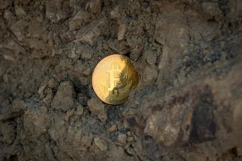 Mining Bitcoin Stock Photos