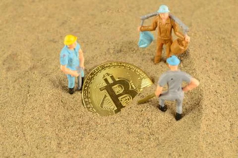 Mining For Bitcoin Stock Photos