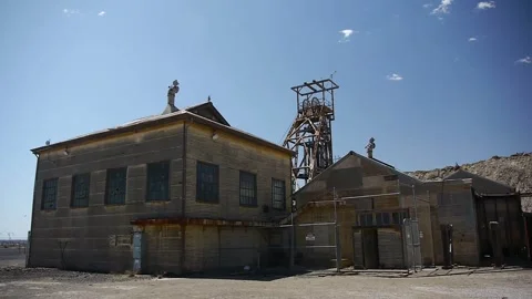 Mining Broken Hill Abandoned Mine Building Stock Footage 326019942