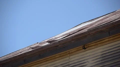 Mining Broken Hill Rusty Tin Roof Stock Footage 326019940