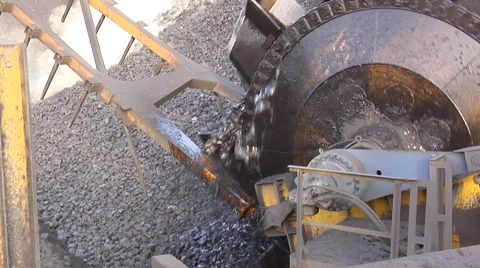 Mining - Bucket Conveyor Stock Footage 47319860