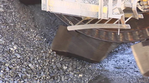 Mining - Bucket Conveyor Stock Footage 47326043