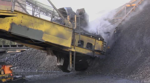 Mining - Bucket Conveyor Stock Footage 47326871