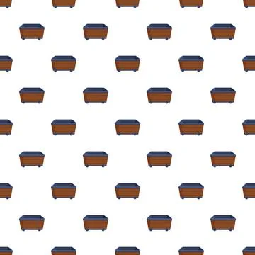 Mining carts pattern for industry and resource extraction Stock Illustration