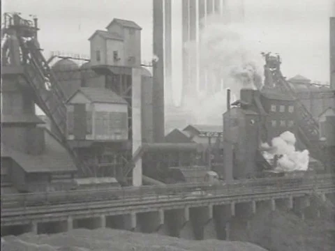 Mining coal in 1923 builds new communities like these in West Virginia, Video stock 75113877