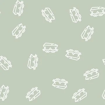 Mining coal line icon vector symbol illustration Stock Illustration