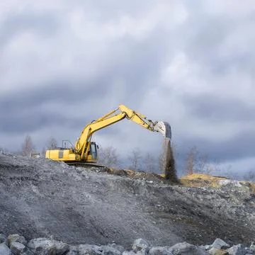 Mining, construction work, dumping. Stock Photos