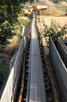 Mining conveyor Stock Photos
