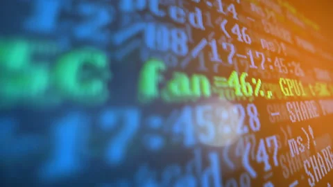 Mining Cryptocurrency process program on display PC. Using Software. Share Found Stock Footage 86862623