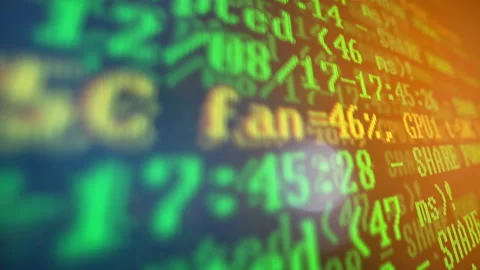 Mining Cryptocurrency process program on display PC. Using Software. Share Found Video stock 86867984