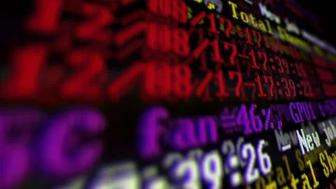 Mining Cryptocurrency process program on display PC. Using Software. Share Found Stock Footage 86947757