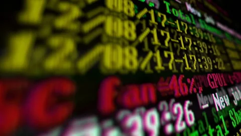 Mining Cryptocurrency process program on display PC. Using Software. Share Found Stock Footage 86949017