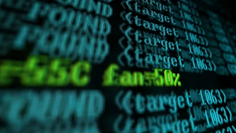 Mining Cryptocurrency process program on display PC. Using Software. Share Found Stock Footage 87014753