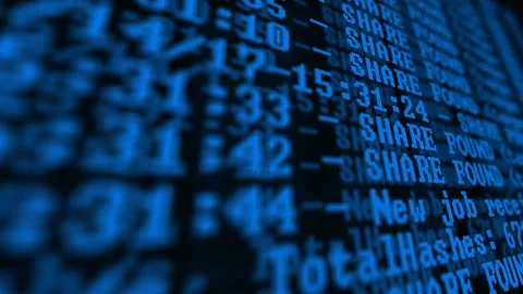 Mining Cryptocurrency process program on display PC. Using Software. Share Found Stock Footage 87206233