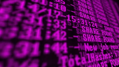 Mining Cryptocurrency process program on display PC. Using Software. Share Found Video stock 87216678