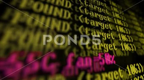 Mining Cryptocurrency process program on display PC. Using Software. Share Fo Stock Photos