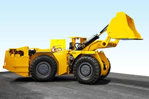 Mining digger Yellow mining digger for underground hard work Copyright: xZ... 库存照片