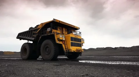 Mining dump truck 001 Stock Footage 8295116