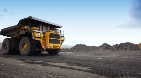 Mining dump truck 002 Stock Footage 8296652