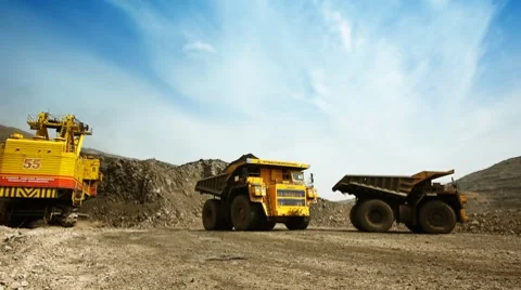 Mining dump truck 007 Stock Footage 8298502