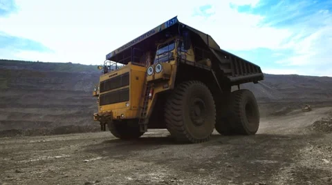 Mining dump truck 008 Stock Footage 8302712