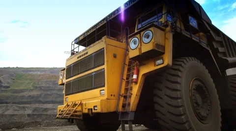 Mining dump truck 009 Stock Footage 8300998