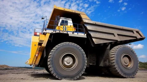 Mining dump truck 018 Stock Footage