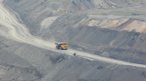 Mining dump truck 020 Stock Footage 8508926