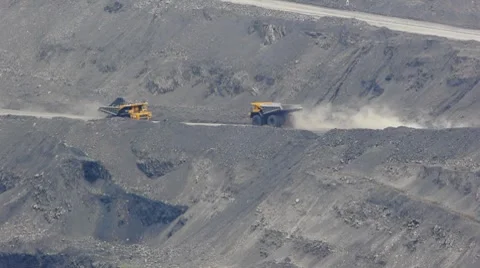 Mining dump truck 023 Stock Footage 8508933