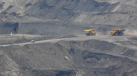 Mining dump truck 024 Stock Footage 8508937