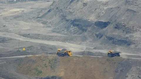 Mining dump truck 025 Stock Footage 8508939