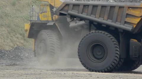 Mining dump truck 027 Stock Footage 8508949