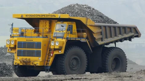 Mining dump truck 030 Vídeos de archivo 8508951