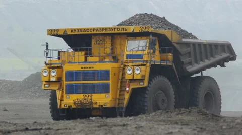 Mining dump truck 033 Vídeos de archivo 8508958