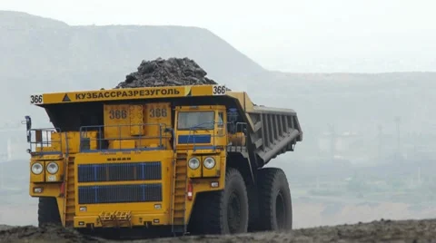Mining dump truck 035 Stock Footage 8508962