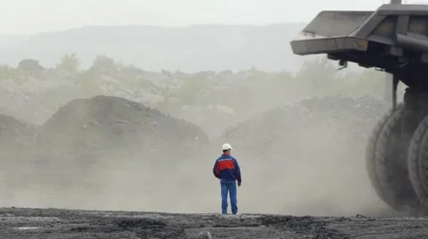 Mining dump truck 038 Vídeos de archivo 8508971