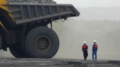 Mining dump truck 039 Vídeos de archivo 8508991