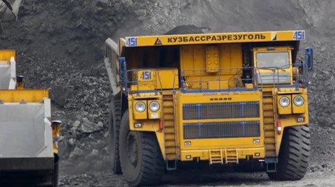Mining dump truck 046 Stock Footage 8509013